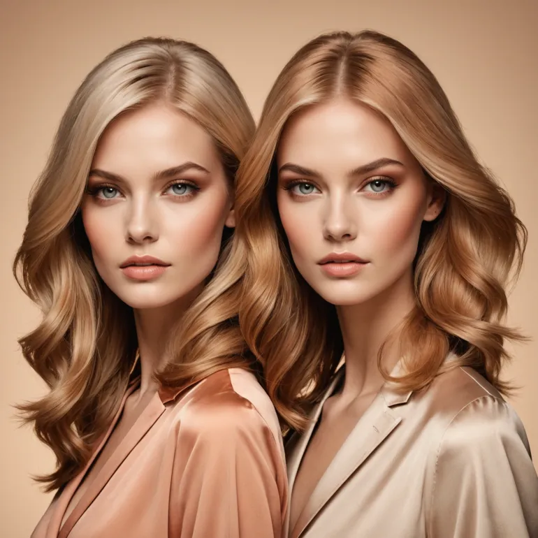 Мода и Цвет Волос: Искусство Выбора Между Персиковым Блондом и Золотистым Каштаном