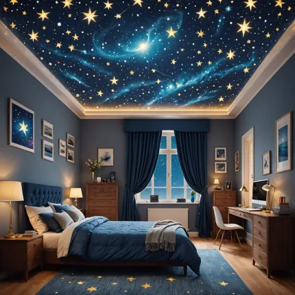 Декор, который преобразит ваше пространство: наклейки потолок звезды и светящиеся акценты
